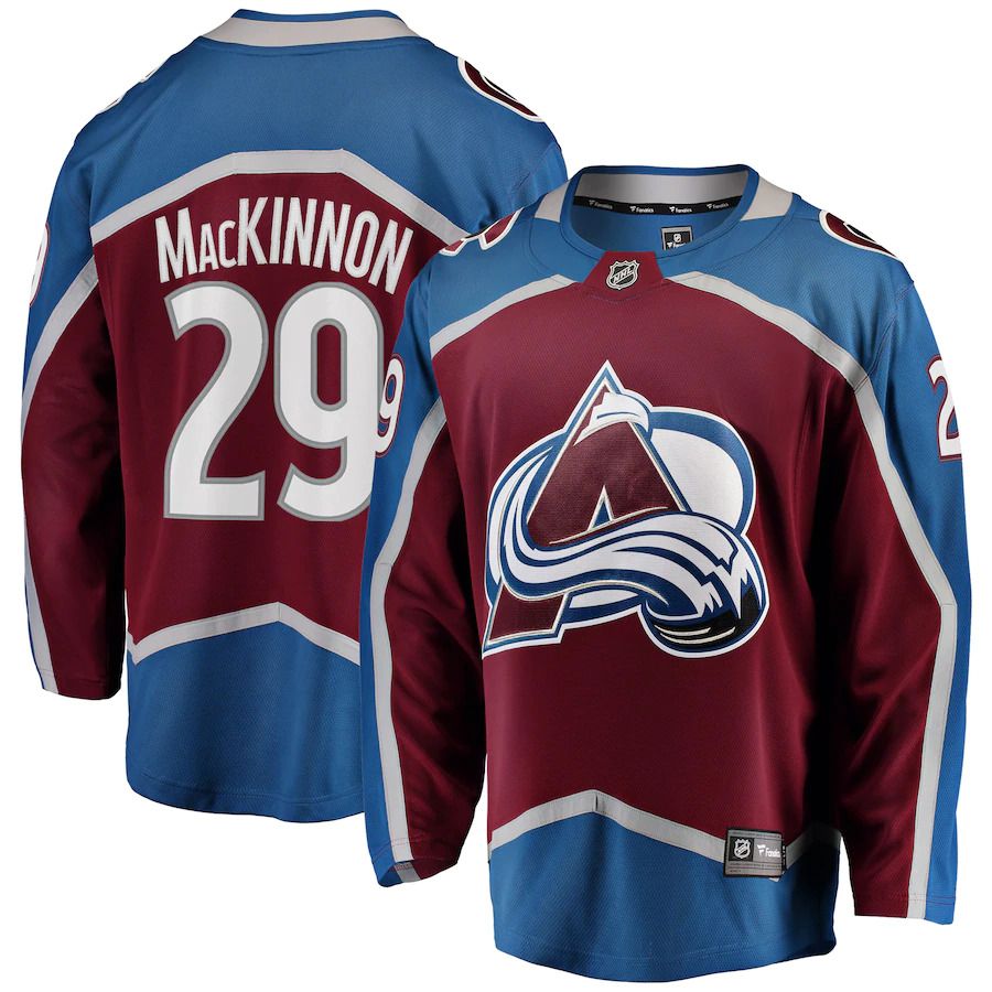 Men Colorado Avalanche #29 Nathan MacKinnon Fanatics Branded Burgundy Breakaway Player NHL Jersey